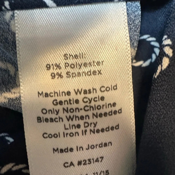 Talbots Women’s Petite‎ Navy Pants Side Zipper Size 14P - Picture 2 of 7